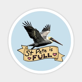 St Pete Full Pelican Magnet